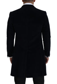 Thumbnail for Elegant Black Cotton Long Cardigan Jacket