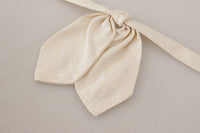 Thumbnail for Elegant Silk Bow Tie in Pristine White