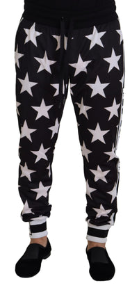 Thumbnail for Star Print Casual Sweatpants with Logo Detail