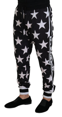 Thumbnail for Star Print Casual Sweatpants with Logo Detail