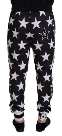 Thumbnail for Star Print Casual Sweatpants with Logo Detail