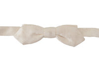 Thumbnail for Elegant White Silk Bow Tie