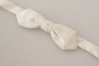 Thumbnail for Elegant White Silk Bow Tie
