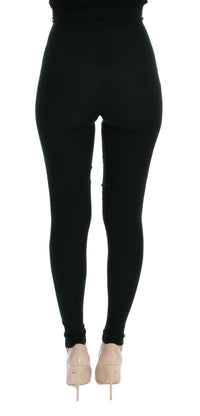 Thumbnail for Elegant Cashmere Jegging Pants in Lush Green