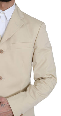 Thumbnail for Beige Two-Piece Suit with Classic Elegance