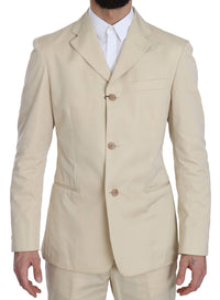 Thumbnail for Beige Two-Piece Suit with Classic Elegance