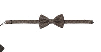 Thumbnail for Elegant Silk Black & White Bow Tie