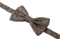 Thumbnail for Elegant Silk Black & White Bow Tie