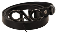 Thumbnail for Elegant Black Leather Fashion Belt