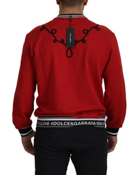 Thumbnail for Dazzling Sequined Red Pullover Sweater