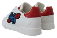 Thumbnail for White Portofino Logo Classic Sneakers Shoes