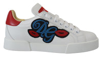 Thumbnail for White Portofino Logo Classic Sneakers Shoes