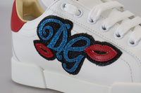 Thumbnail for White Portofino Logo Classic Sneakers Shoes