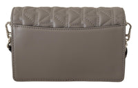 Thumbnail for Elegant Grey Leather Crossbody Bag