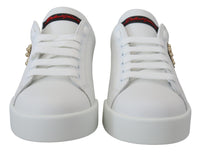 Thumbnail for White Logo Patch Embellished Sneakers Shoes