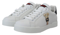 Thumbnail for White Logo Patch Embellished Sneakers Shoes