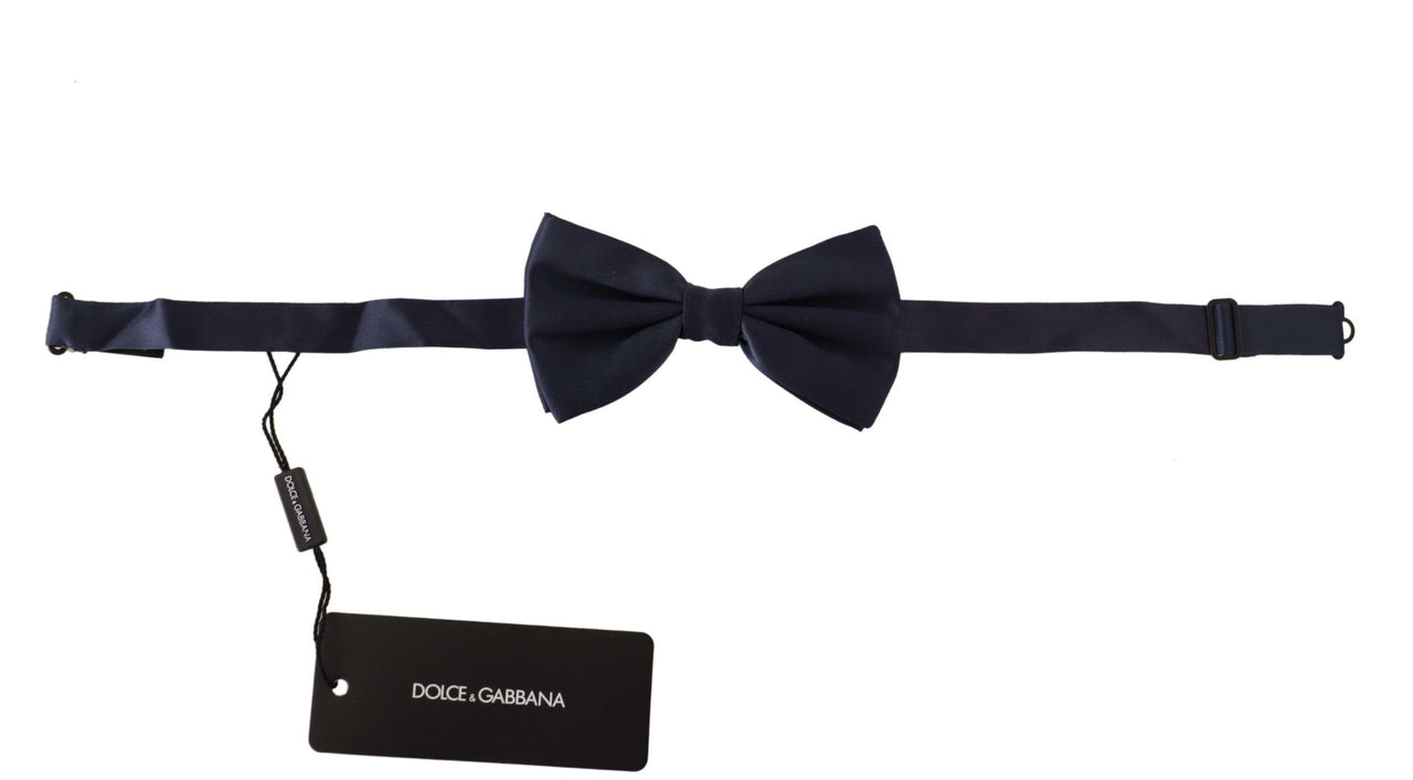 Elegant Sapphire Silk Bow Tie