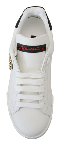 Thumbnail for White Logo Patch Embellished Sneakers Shoes