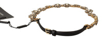 Thumbnail for Elegant Crystal Daisy Chain Leather Belt