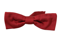 Thumbnail for Elegant Silk Red Bow Tie