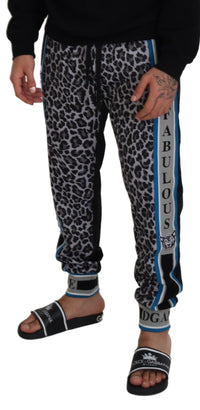 Thumbnail for Multicolor DG King Leopard Print Jogger Pants