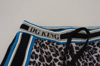 Thumbnail for Multicolor DG King Leopard Print Jogger Pants