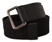Thumbnail for Black Cotton Ducati Metal Buckle Belt