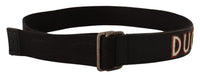 Thumbnail for Black Cotton Ducati Metal Buckle Belt
