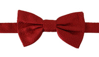 Thumbnail for Elegant Red Silk Bow Tie