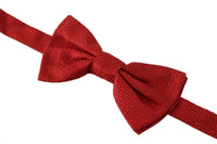 Thumbnail for Elegant Red Silk Bow Tie