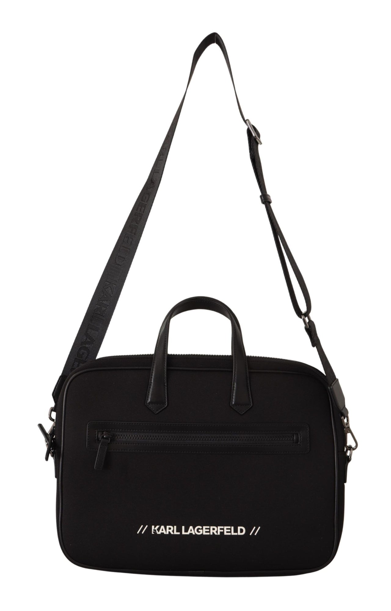 Sleek Nylon Laptop Crossbody Bag For Sophisticated Style