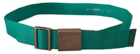 Thumbnail for Green Cotton Silver Logo Metal Buckle Waist Belt