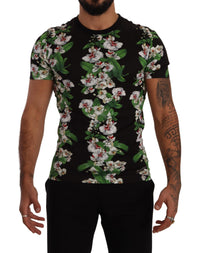 Thumbnail for Elegant Floral Crewneck Tee for Men