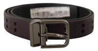 Thumbnail for Burgundy Elegance Leather Belt