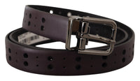 Thumbnail for Burgundy Elegance Leather Belt