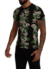 Thumbnail for Elegant Floral Crewneck Tee for Men