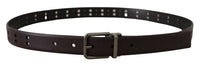 Thumbnail for Burgundy Elegance Leather Belt