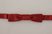 Thumbnail for Elegant Red Silk Bow Tie