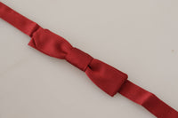 Thumbnail for Elegant Red Silk Bow Tie