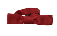 Thumbnail for Elegant Red Silk Bow Tie