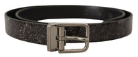 Thumbnail for Sleek Grosgrain Leather Belt with Metal Buckle