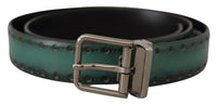 Thumbnail for Elegant Leather Belt with Silver Tone Buckle