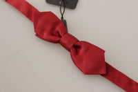 Thumbnail for Elegant Red Silk Bow Tie