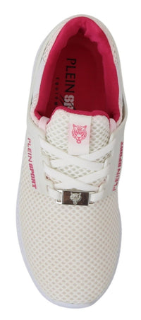 Thumbnail for Chic White Becky Sneakers with Pink Accents