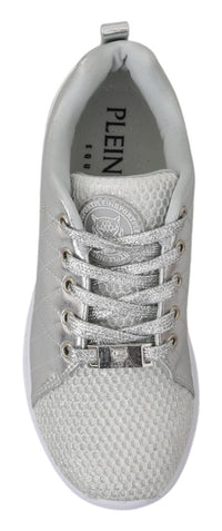 Thumbnail for Sleek Silver Sneakers for Trendsetters