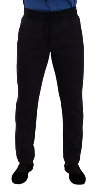 Thumbnail for Elegant Blue Jogger Pants for Men