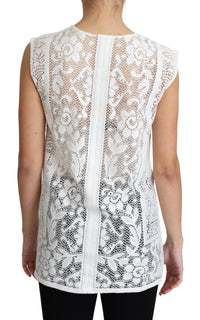 Thumbnail for Chic Lace Floral Sleeveless Top