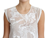 Thumbnail for Chic Lace Floral Sleeveless Top