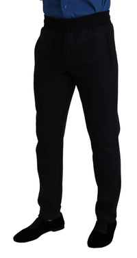 Thumbnail for Elegant Blue Jogger Pants for Men