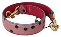 Thumbnail for Elegant Pink Polka-Dotted Leather Shoulder Strap